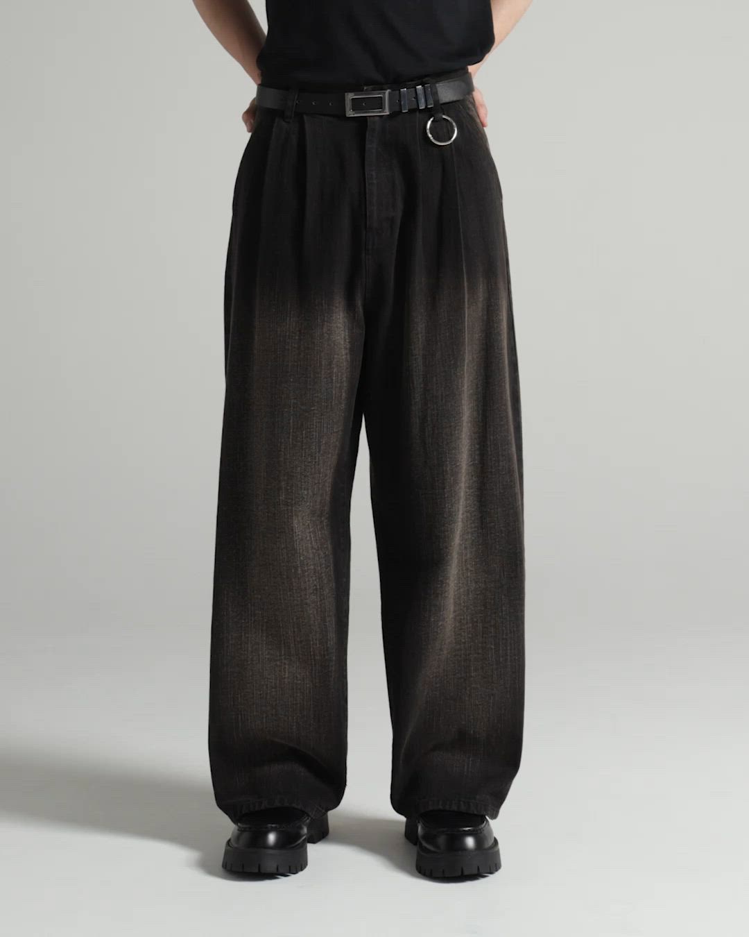 セール】vintage make wide tapered denim / ヴィンテージメイクワイド