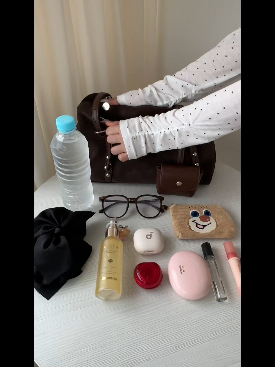 apresjour mignon×ARIAZ】ミニポーチ付きハンドバッグ（ハンドバッグ