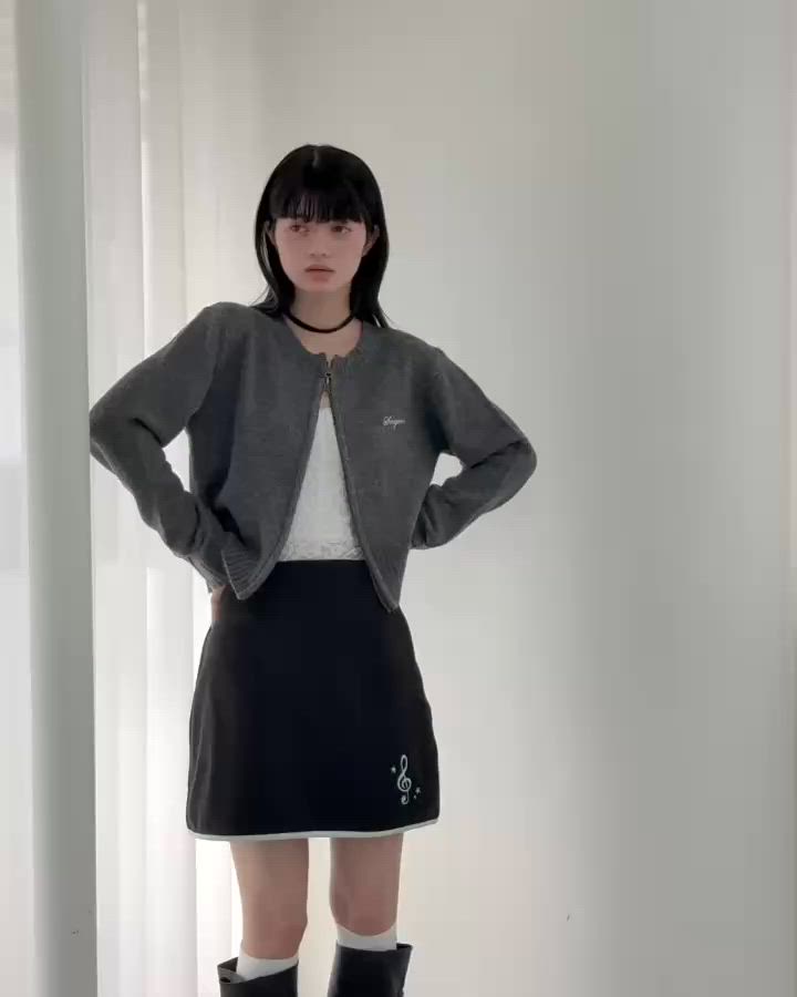 Double zipper knit/ダブルジップニット（ニット/セーター）｜Smyeon