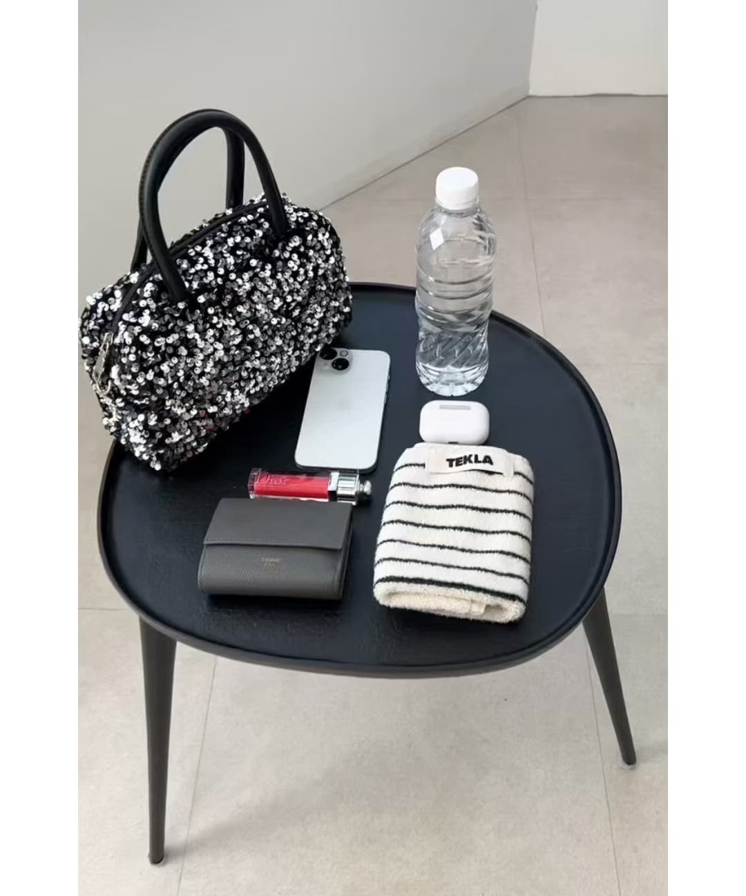 セール】quaranciel: 2way スパンコール スクエア ボストン ショルダー