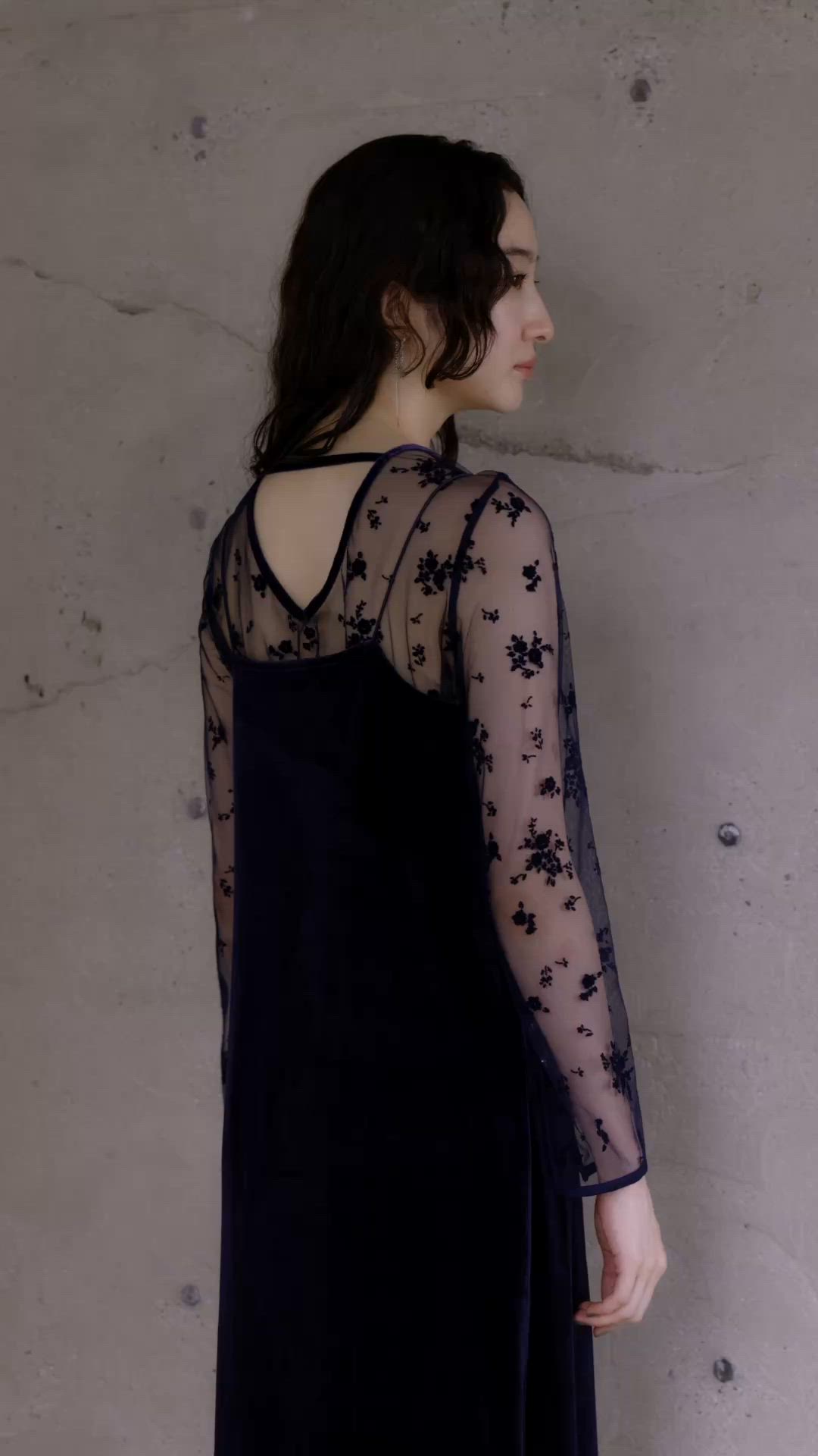 フロッキーベロア2wayドレス【結婚式 二次会 同窓会 成人式 パーティー