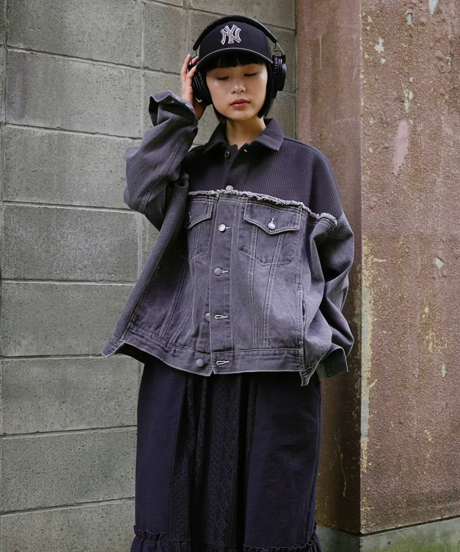 セール】【MODE NORM CORE】リメイク風モンスターGジャン（デニム