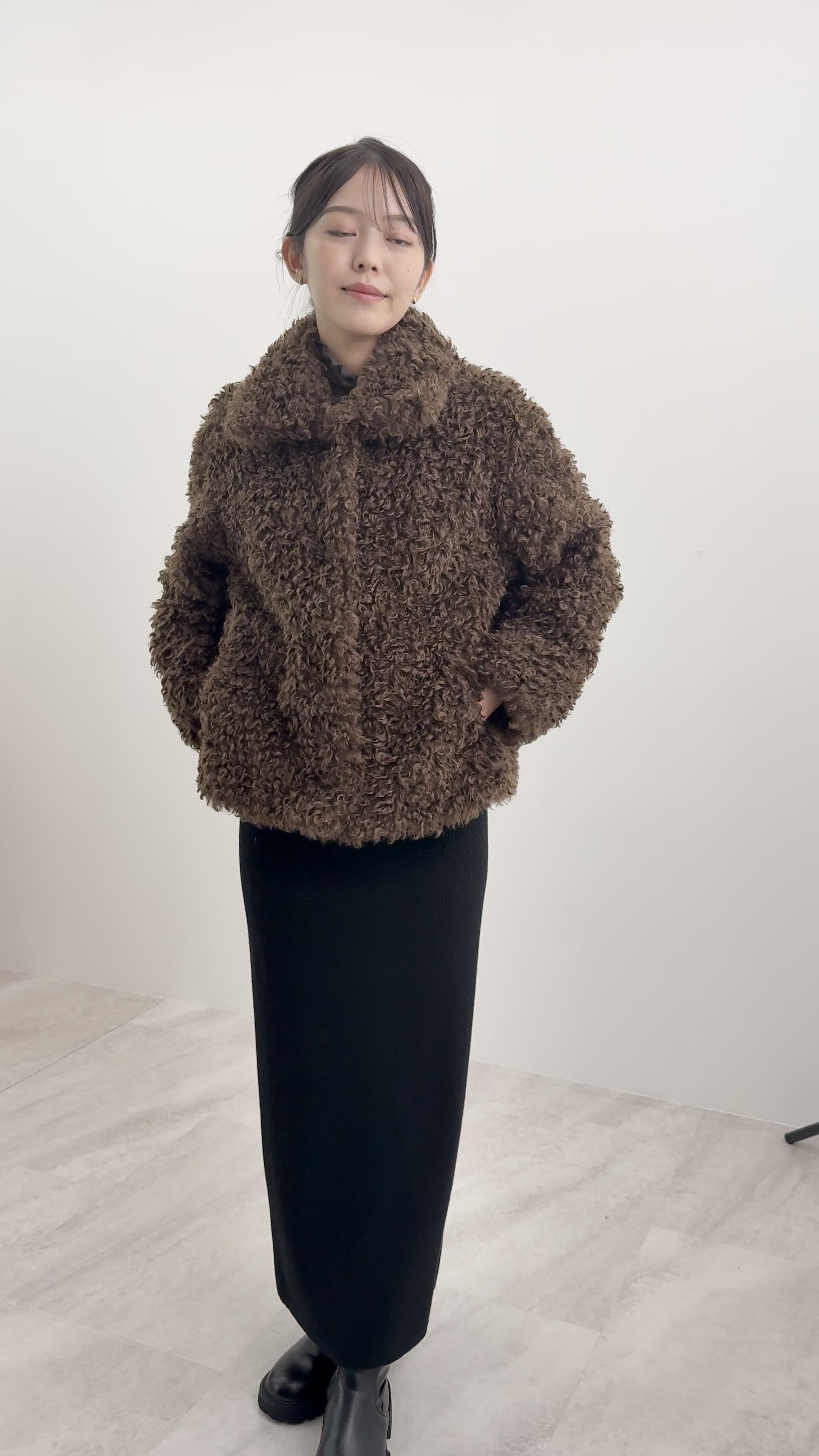 セール】【風通し防止】プードルファージャケット（ブルゾン）｜Futier