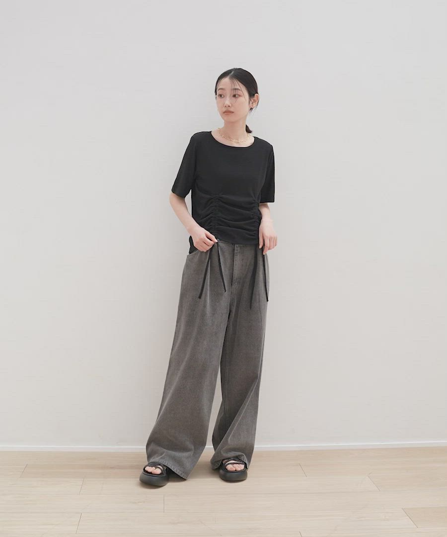 セール】ドロストシアーテレコ半袖T / 291827（Tシャツ/カットソー