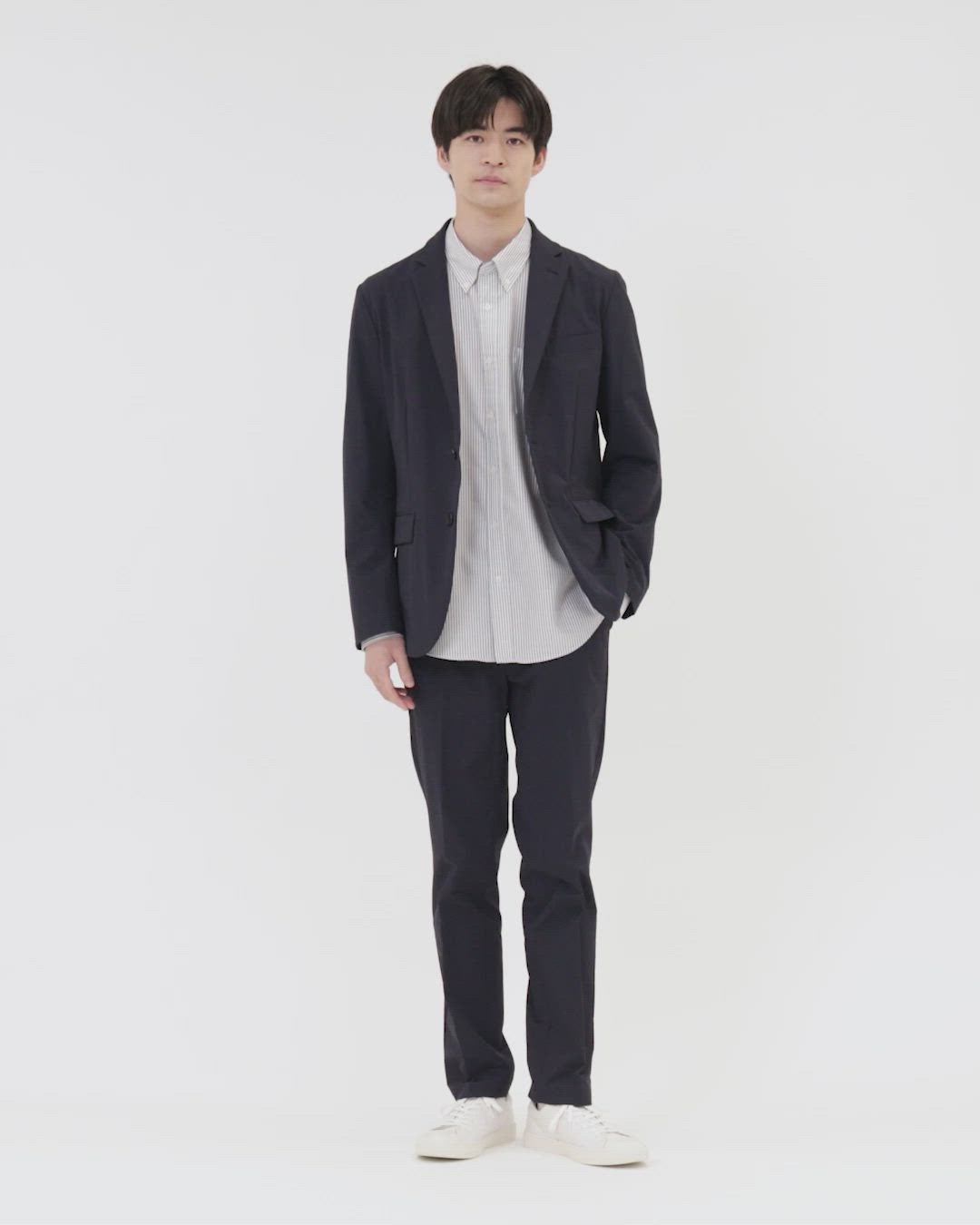 WEB限定】JUST fit ナイロン PU ナロー セットアップ -2Wayストレッチ