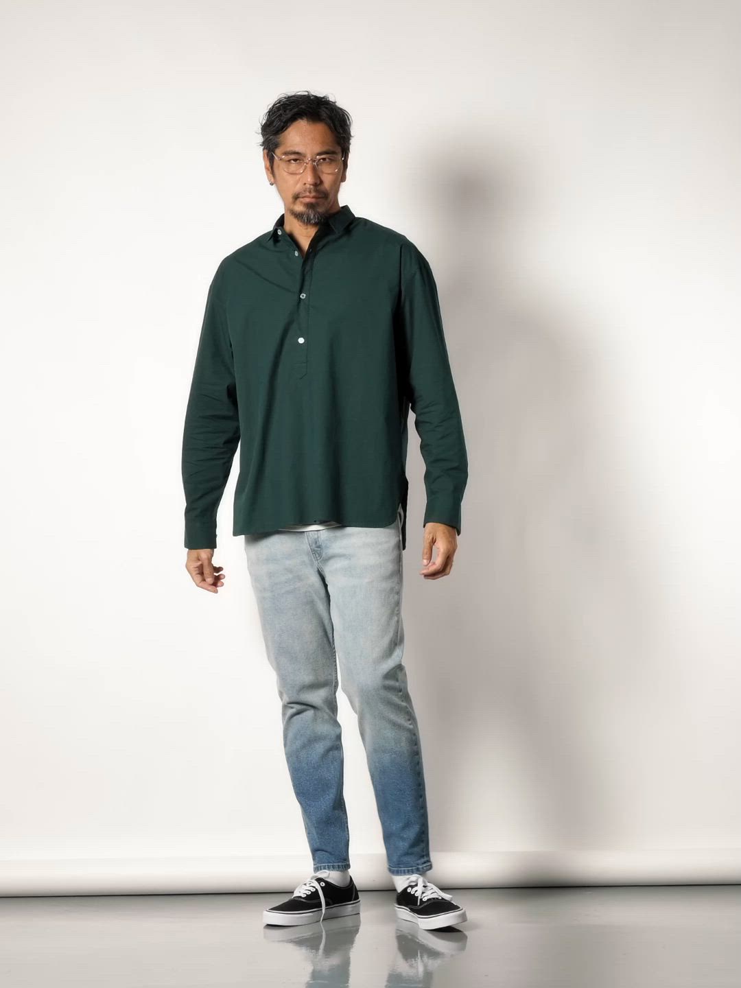 TYPEWRITER SHORT COLLAR PO SHIRT：タイプライター ショートカラー