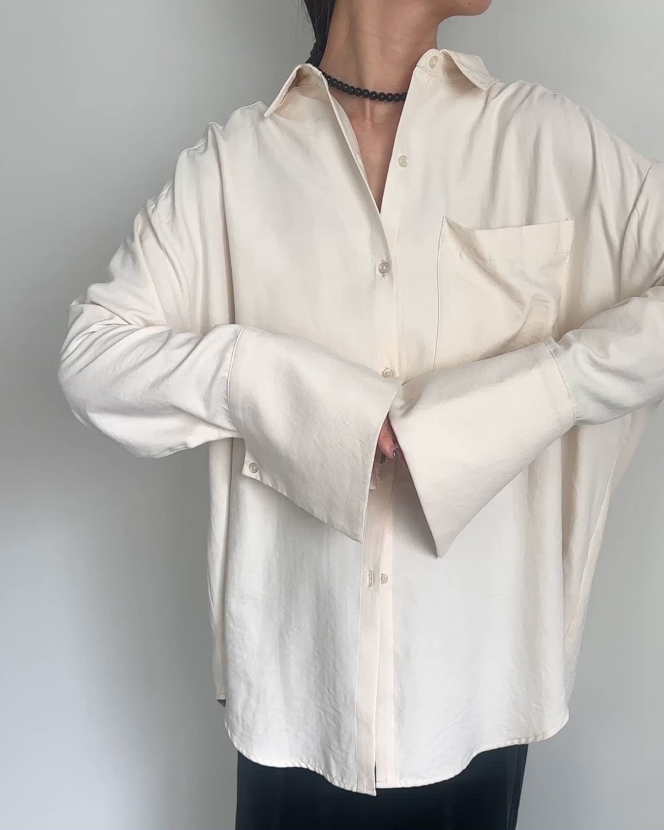 カフスデザインオーバーサイズシャツ（シャツ/ブラウス）｜select MOCA