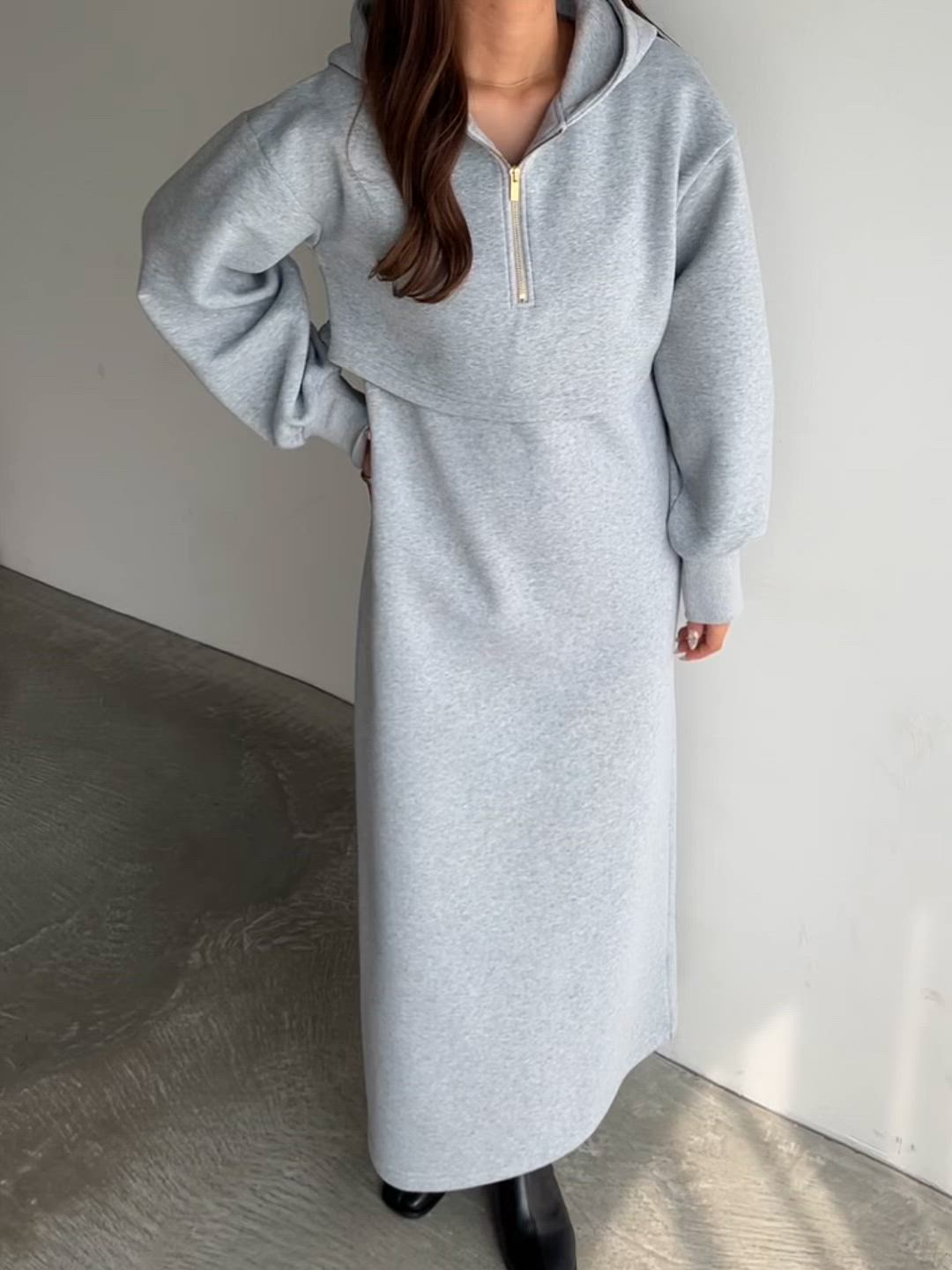 ♥miin❀様♥GORGE　ハーフジップ　トレーナーワンピース ♥miin❀様♥GORGE ハーフジップ トレーナーワンピース ♥miin❀様