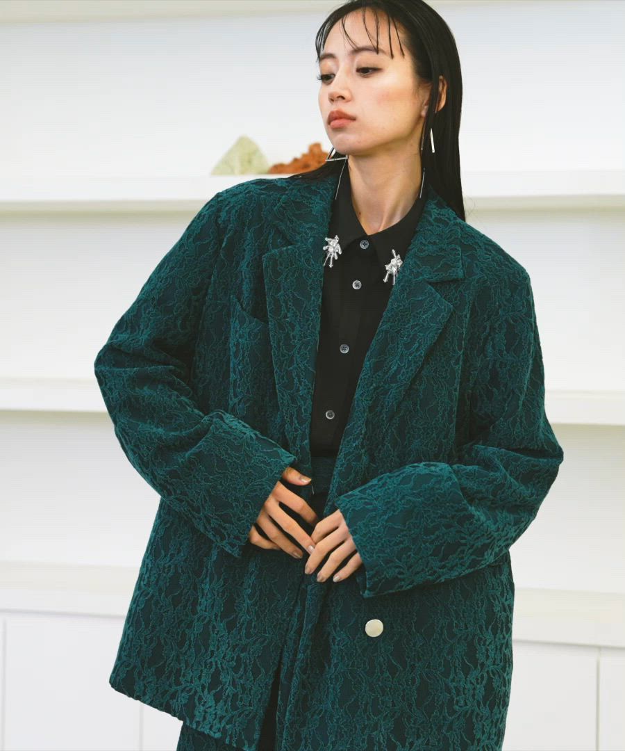 美品✨パラスパレス 上質ウールヘリンボーンジャケット 深緑系 2 美品✨パラスパレス 上質ウールヘリンボーンジャケット 深緑系 2