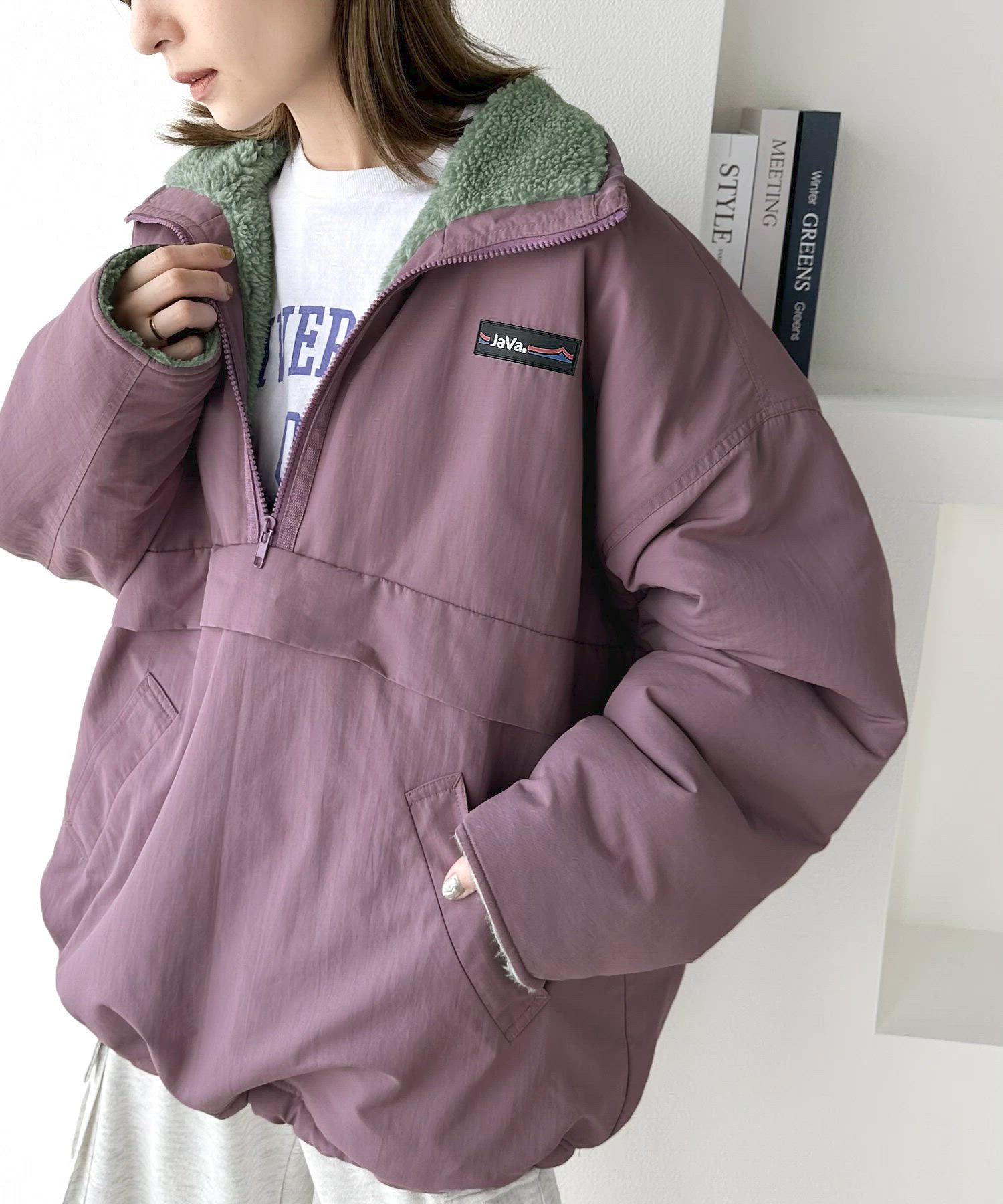 セール】《JaVaジャバコラボ》古着ライクなデザインが目を惹く