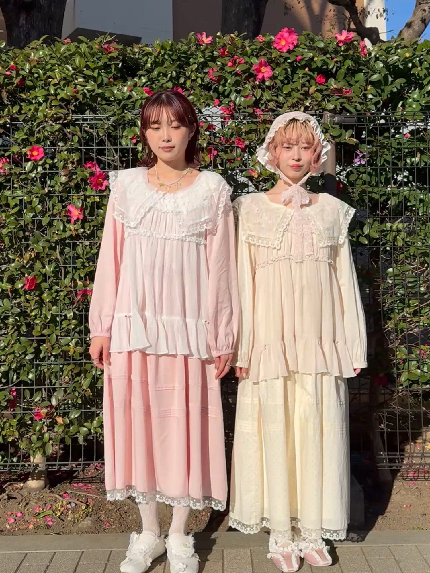 セール】airy lace collarワンピース（ワンピース）｜merry jenny