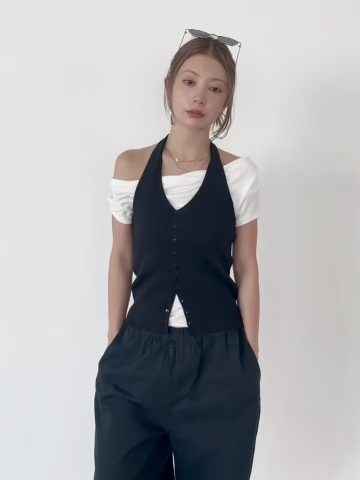セール】ホルターネックニットベスト（ニット/セーター）｜HANNE（アン