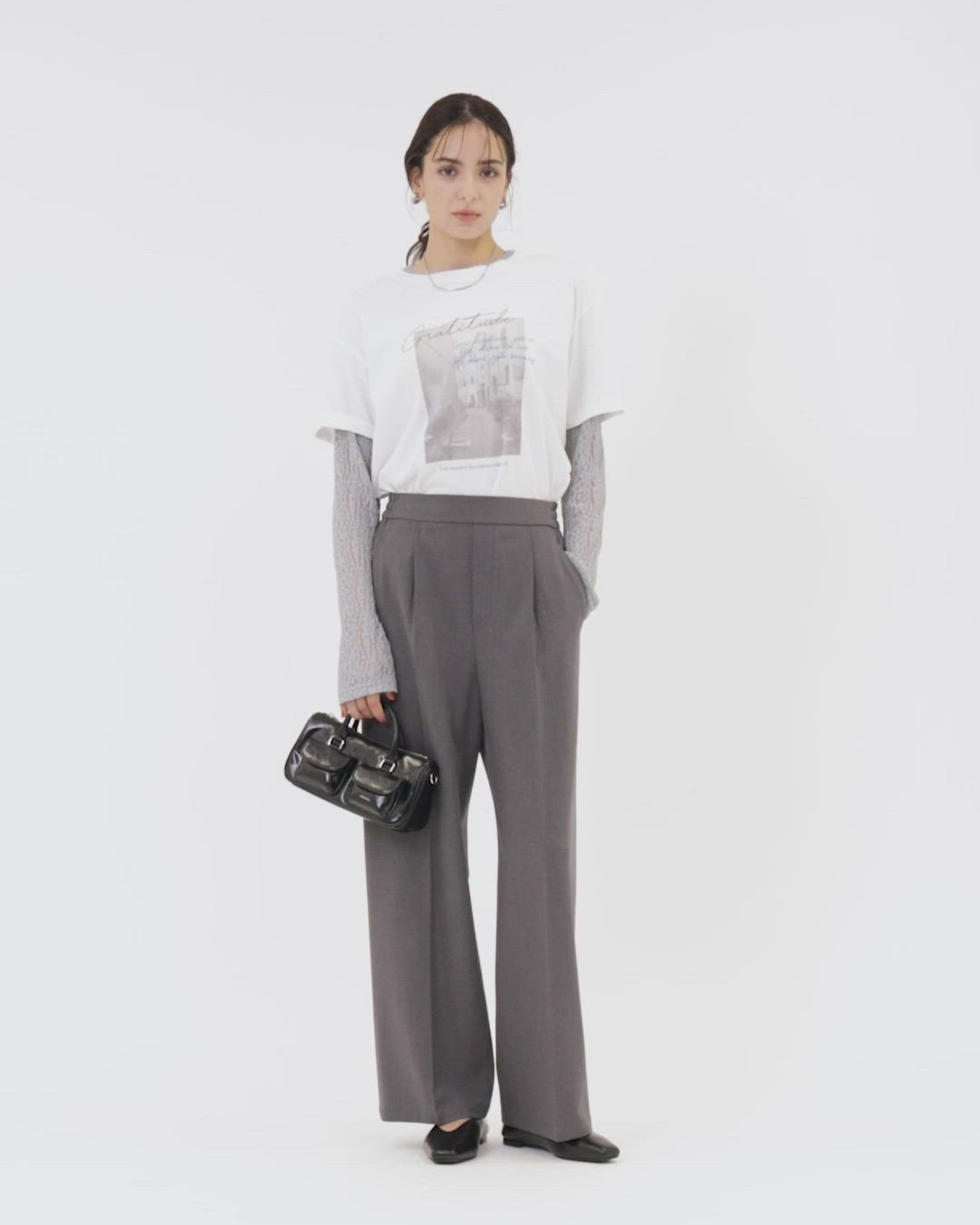 セール】【WEB限定】＜at ease＞オルマイ ワイド パンツ マシン