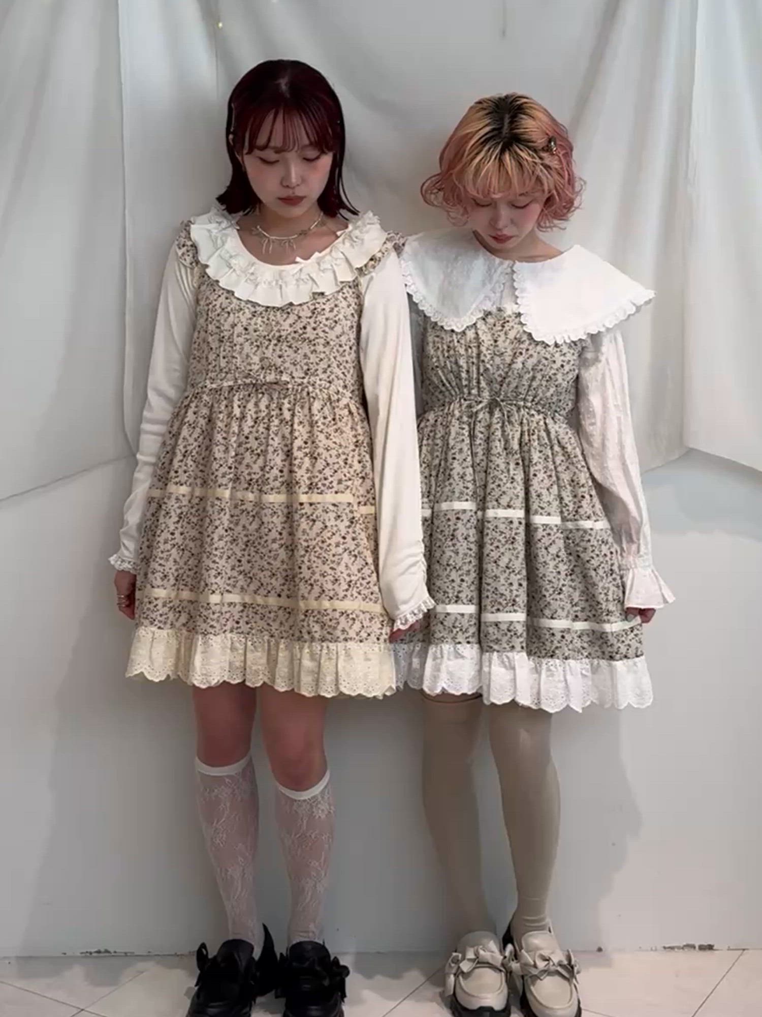 merry jenny petit flowerフレアミニワンピース petit flowerフレアミニワンピース（ワンピース）｜merry jenny