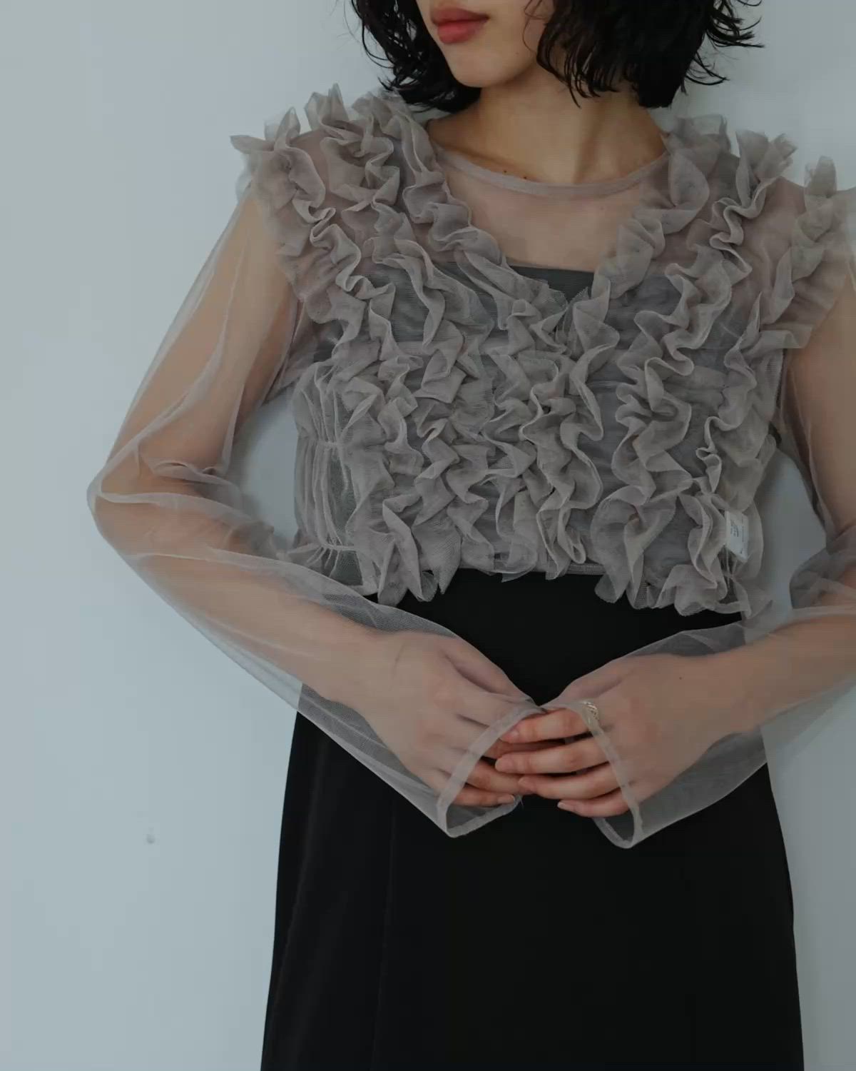 3点セットMany wayフリルドレス ボレロ ブラウス セット 結婚式 成人式