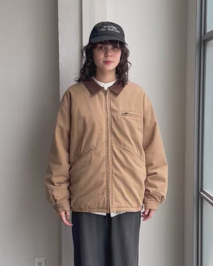 セール】ドロスト ヴィンテージライク 衿配色 中綿 デトロイト ダック