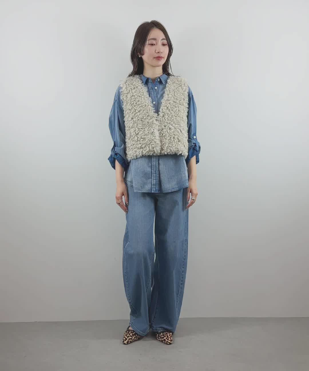 セール】ファーショートベスト（その他アウター）｜Gready Brilliant