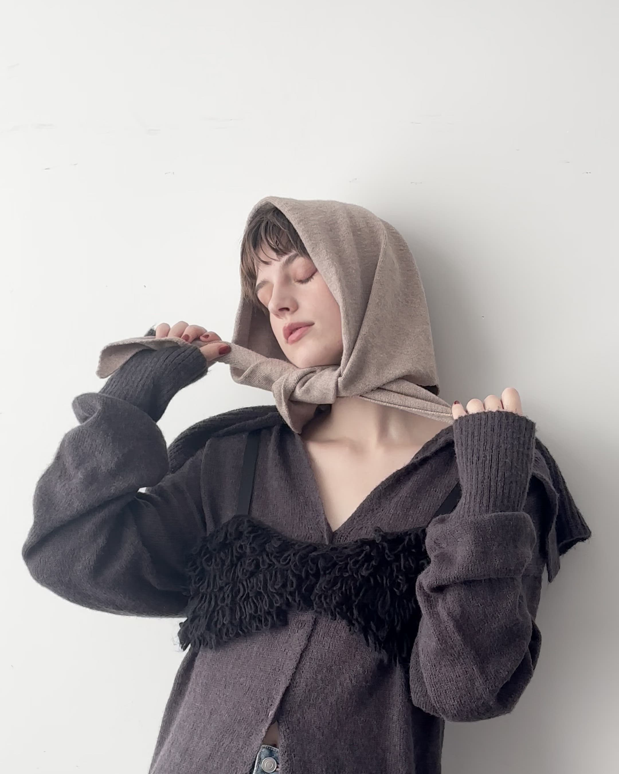 トライアングルニットスカーフ（バンダナ/スカーフ）｜room153（ルーム