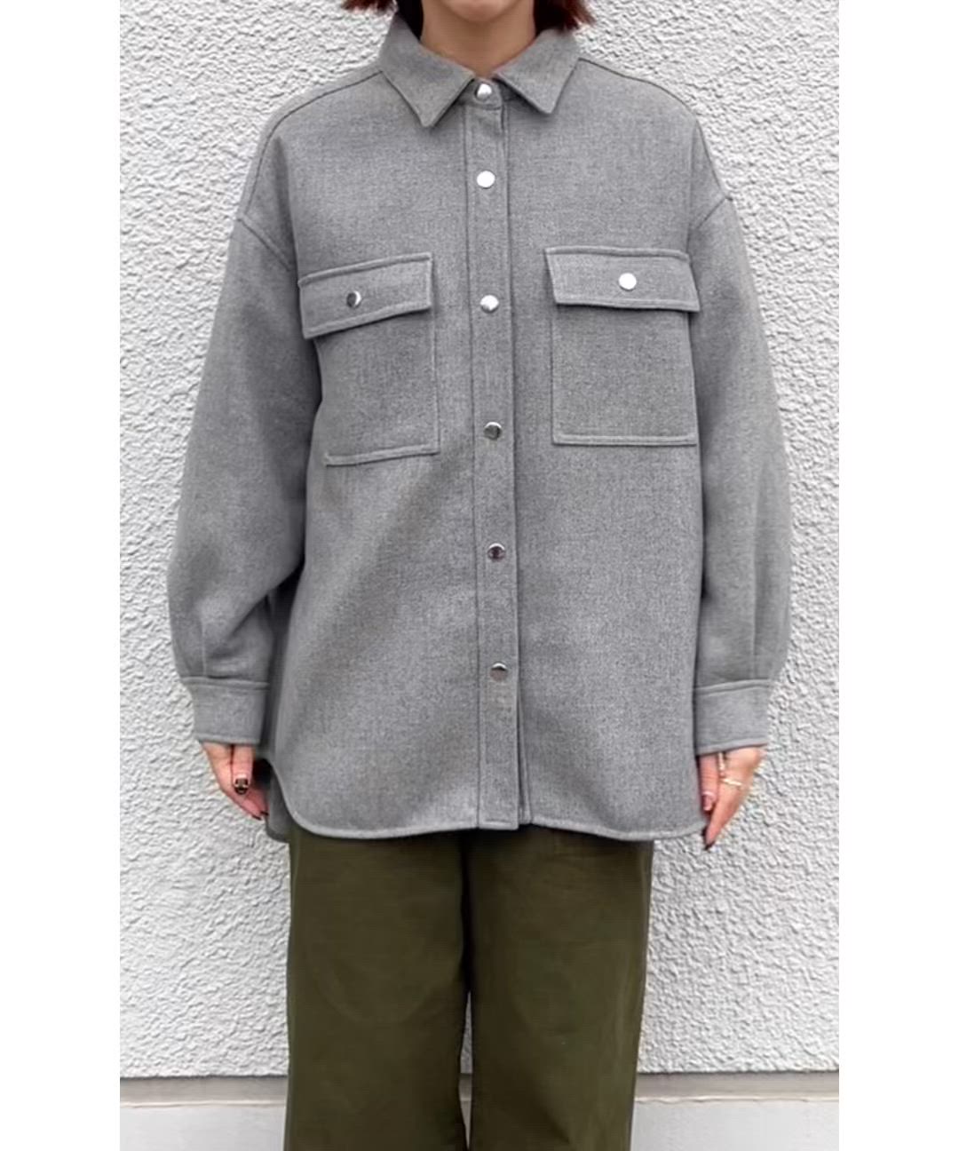 セール】SHIPS any: メルトン オーバー シャツ ジャケット（その他