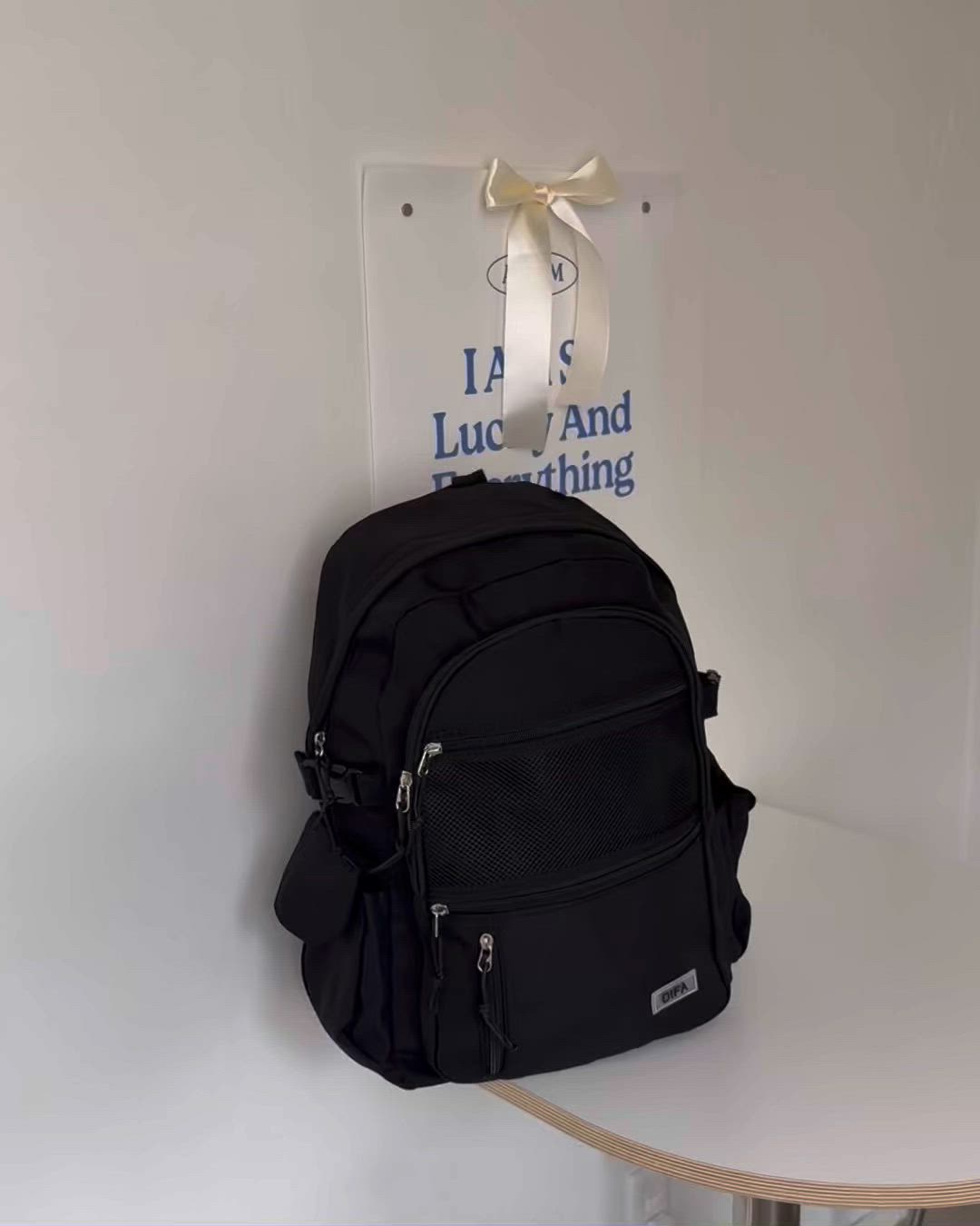セール】リュックサック 大容量 黒 通学 韓国 高校生 大学生 トラベル