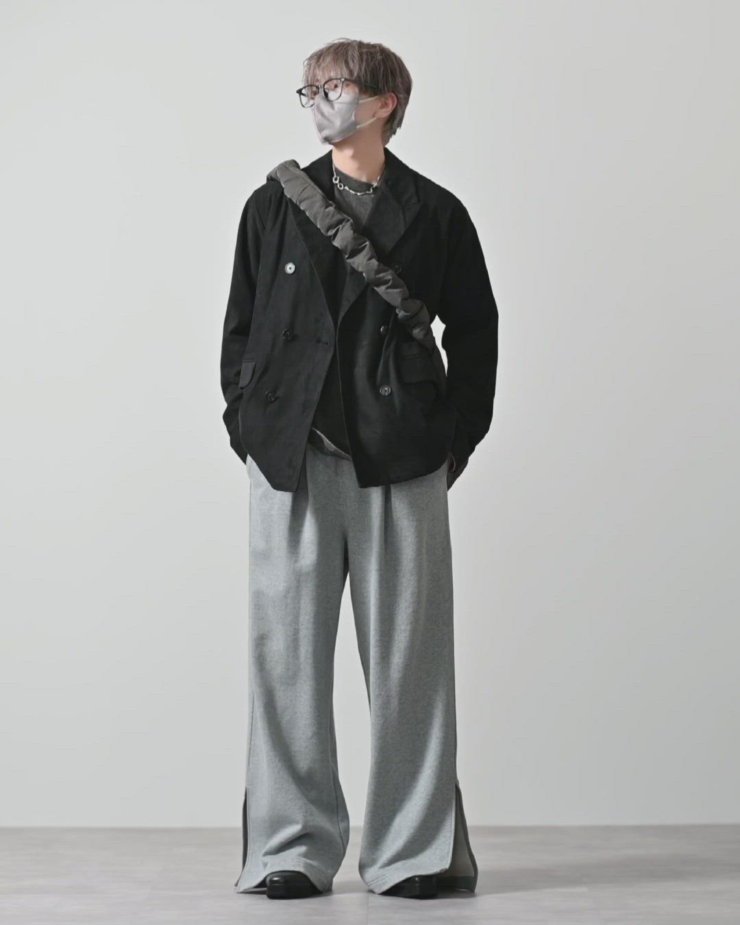 CLEL】Side Slit Flare Sweat Pants/サイドスリット フレアスウェット