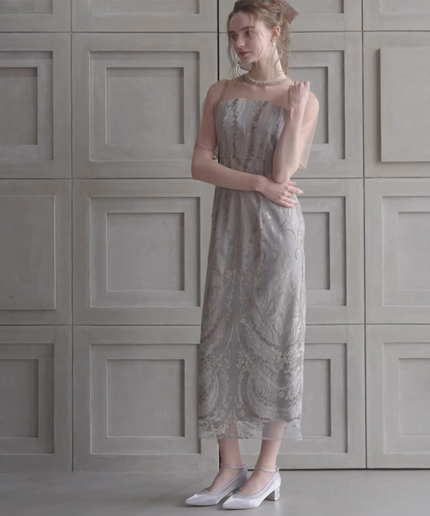 【試着のみ】Dorry Doll イレギュラーカッターコンビネゾン マルチケープIラインドレス（ドレス）｜Dorry Doll（ドリードール）の