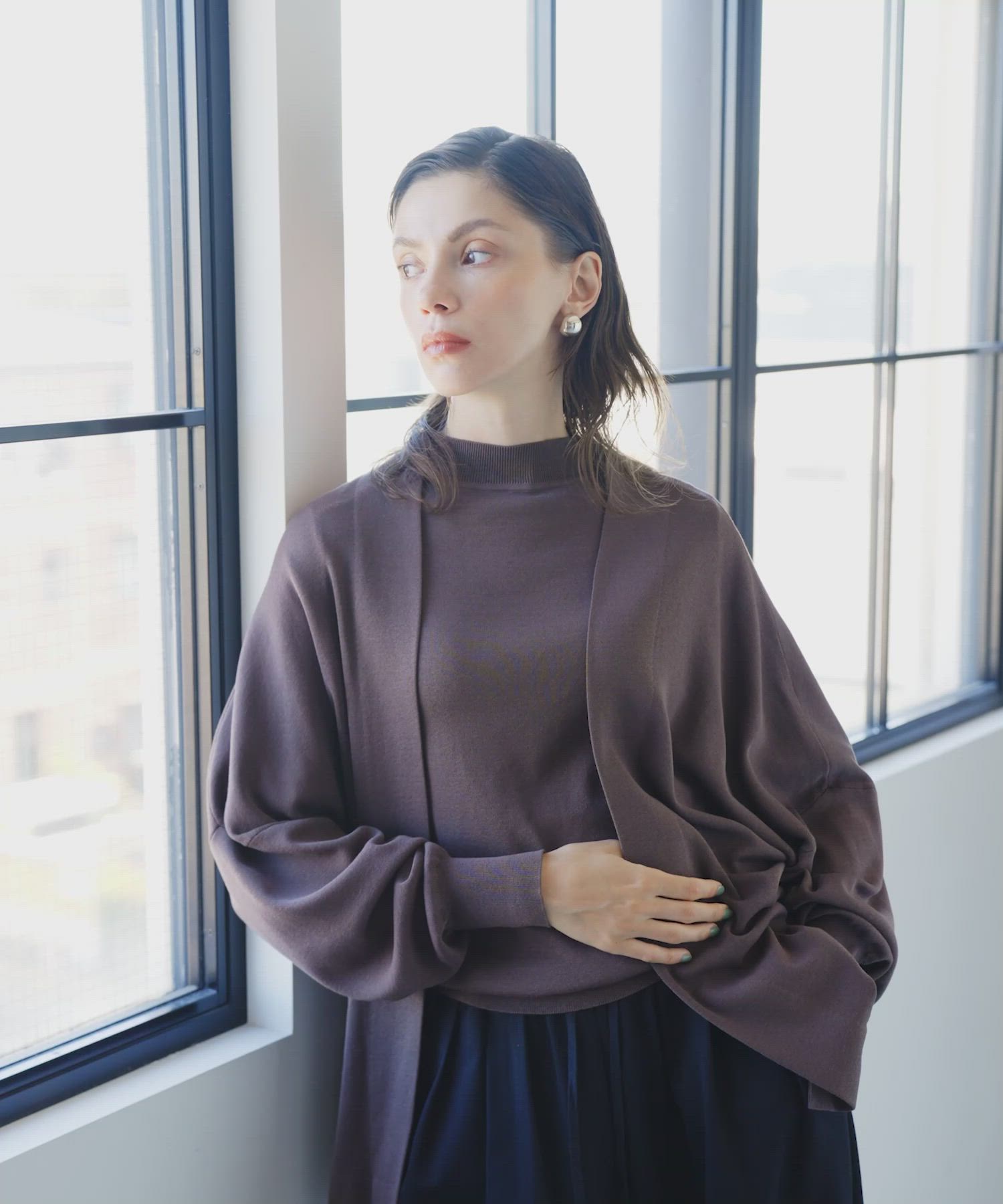 セール】シルクコットンニットカーディガン（カーディガン/ボレロ