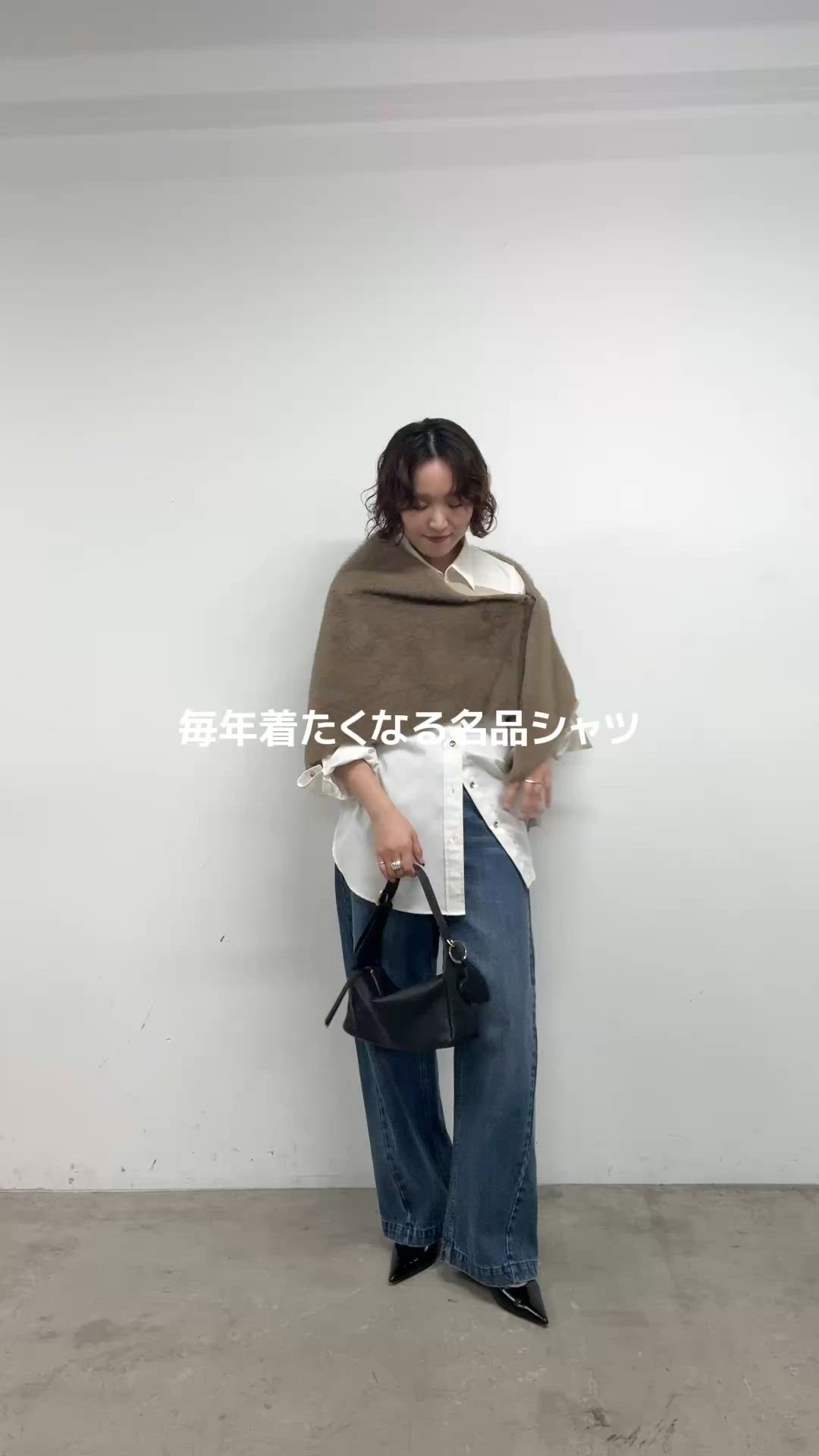 WEB限定リバイバルアイテム/累計販売1万枚達成》サテンBIGシャツ 秋服