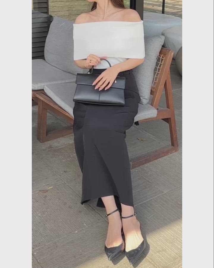 セール】細ベルト付きハイウエストタイトスカート（スカート）｜Louere