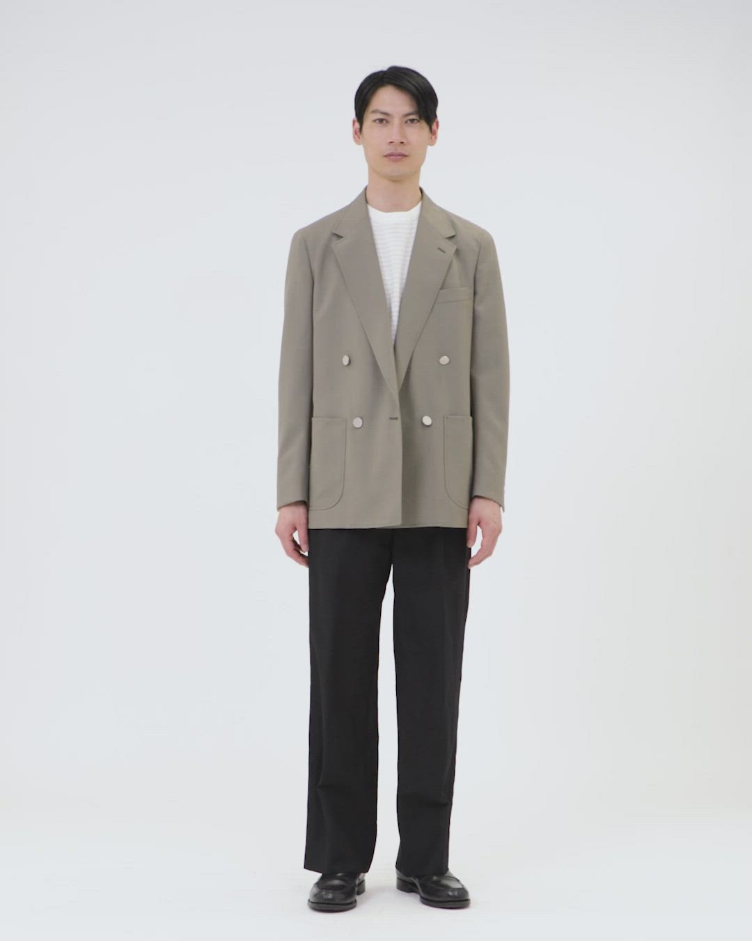 【極美品】春夏素材！グリーンレーベルTWトロピカル ダブルブレスト ブレザー S UNITED ARROWS green label relaxing｜TW トロピカル ダブルブレスト