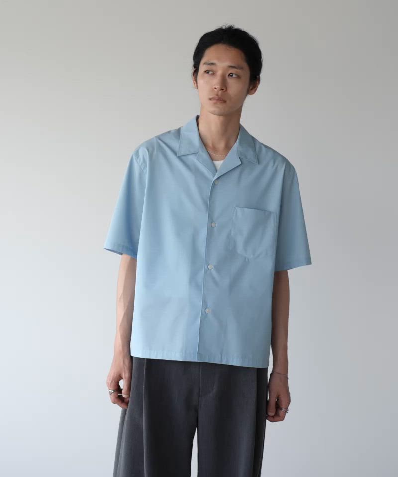 【wym lidnm】MICRO SPAN CROPPED SHIRT M MICRO SPAN CROPPED H/S SHIRT（シャツ/ブラウス）｜WYM LIDNM（ウィム