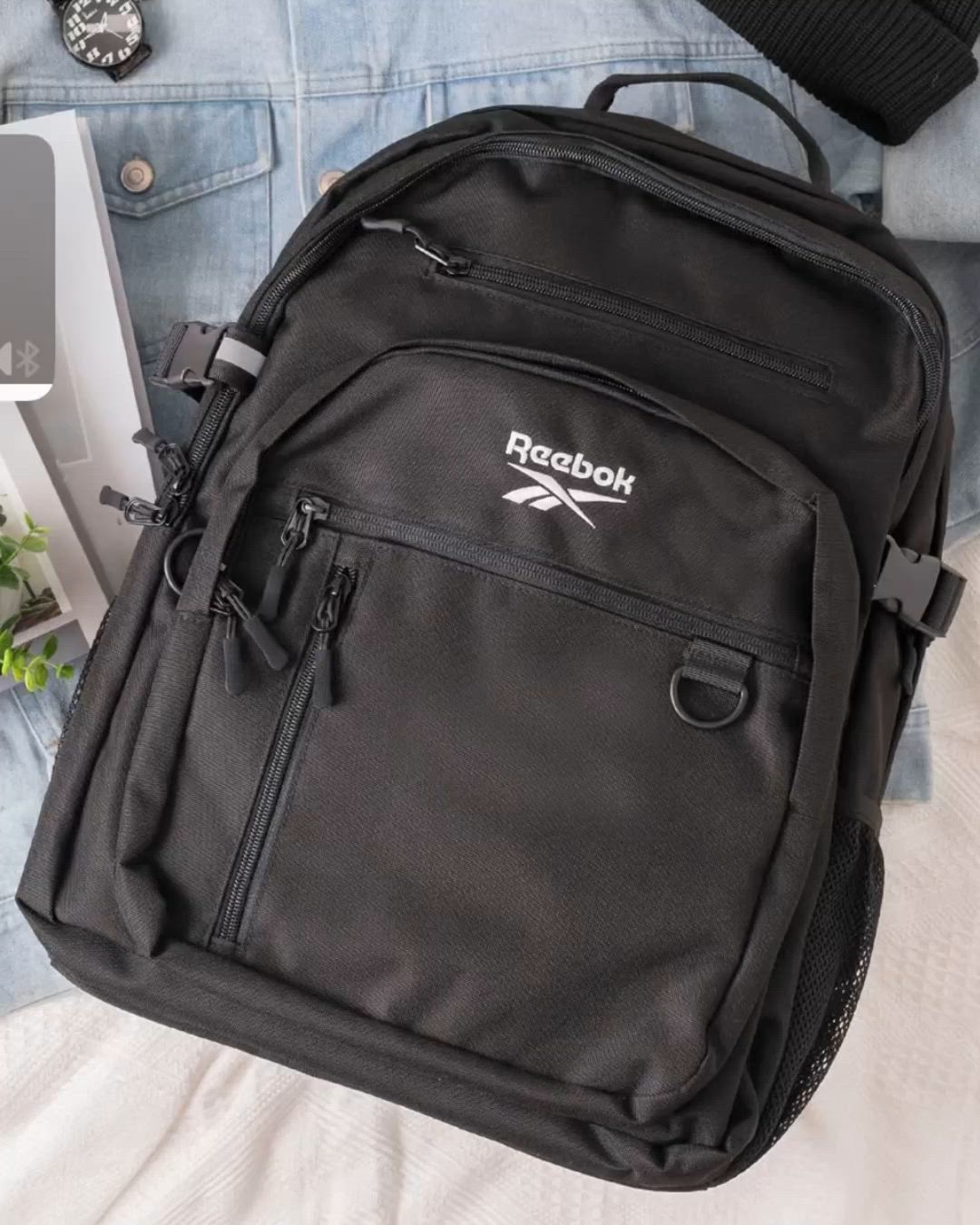 セール】Reebok リ－ボック ワンポイント ロゴ刺繍 大容量 バック