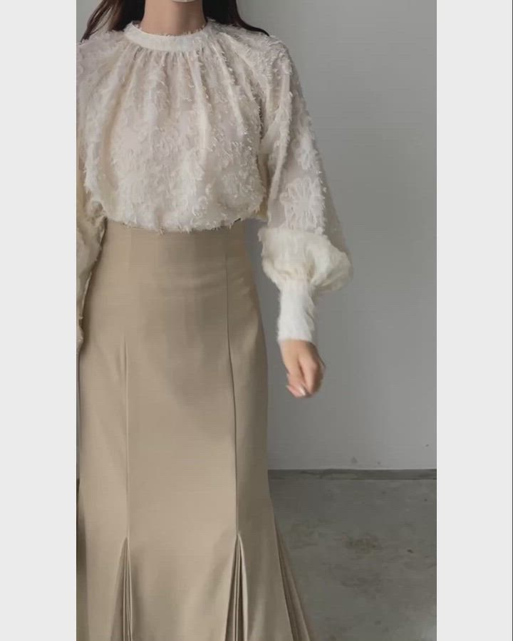 セール】シャギーパフスリーブブラウス（シャツ/ブラウス）｜Louere