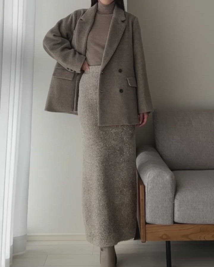 セール】シャギーテーラードジャケットコート（その他アウター