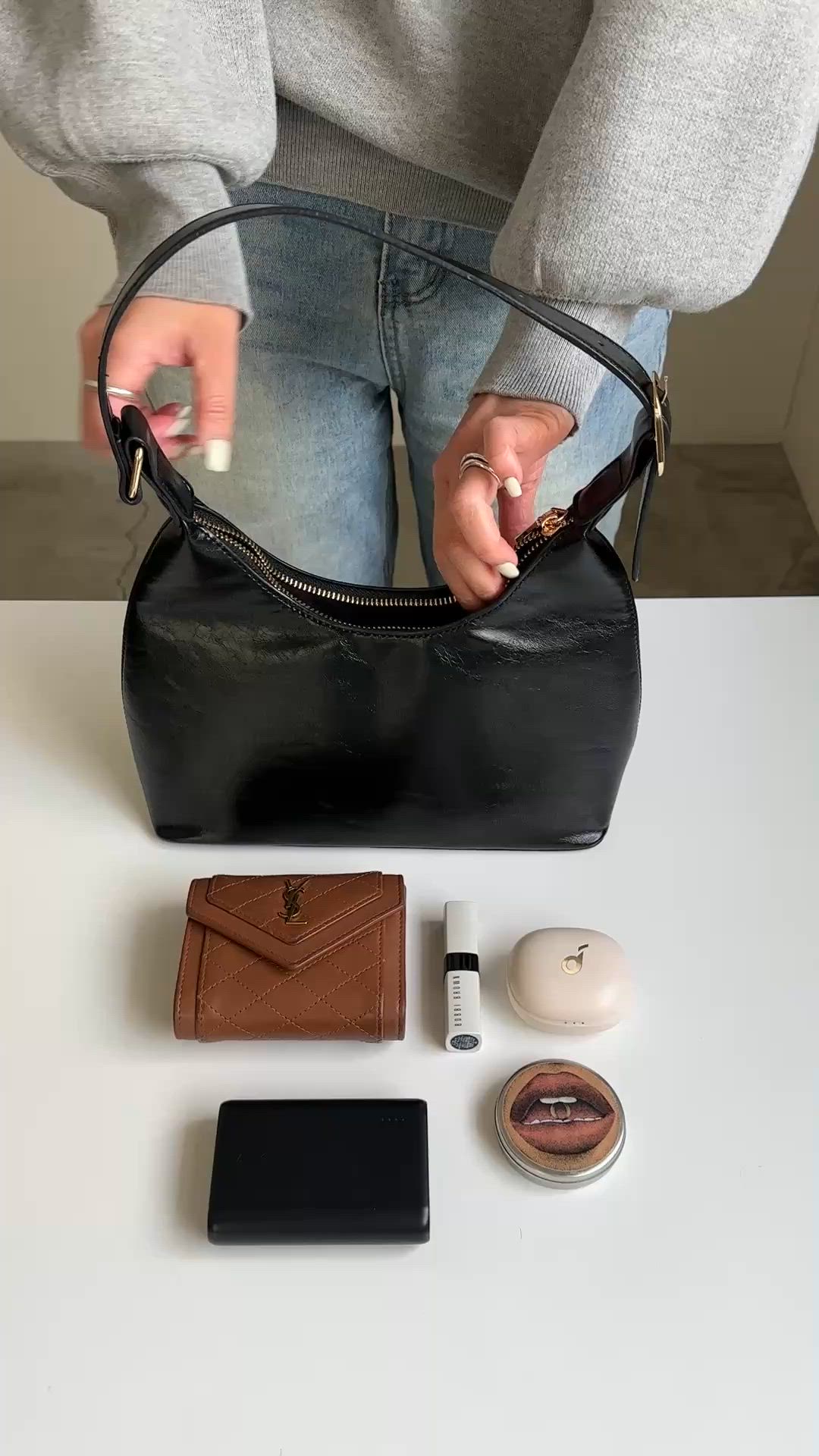 フェイクレザーミニホーボーバッグ（ハンドバッグ）｜select MOCA