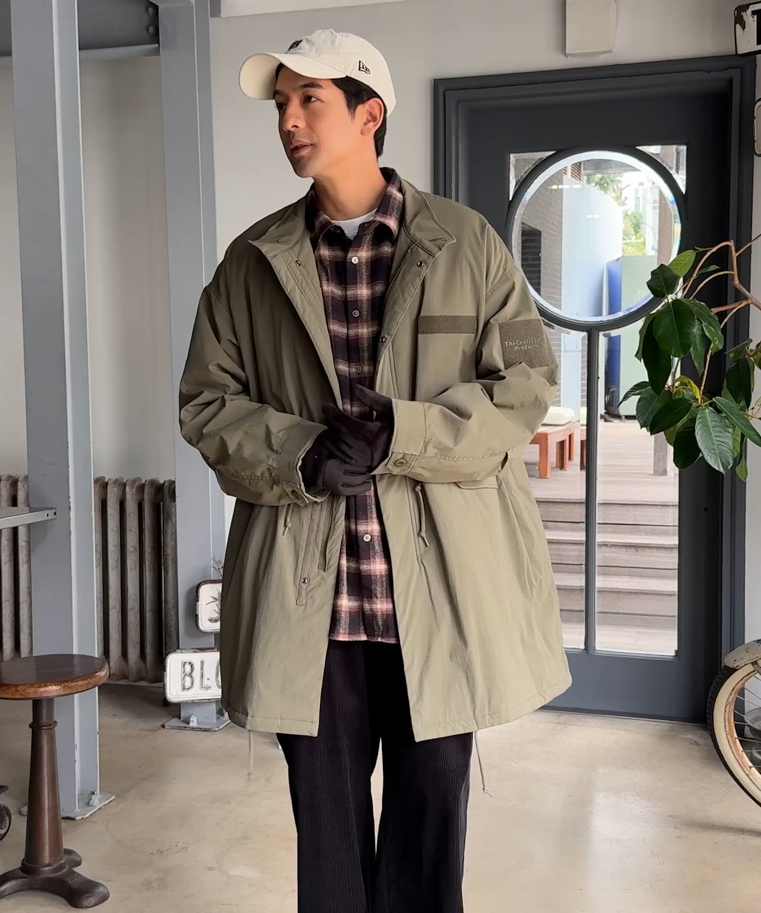 セール】撥水ストレッチナイロン モンスター ミリタリー中綿モッズ