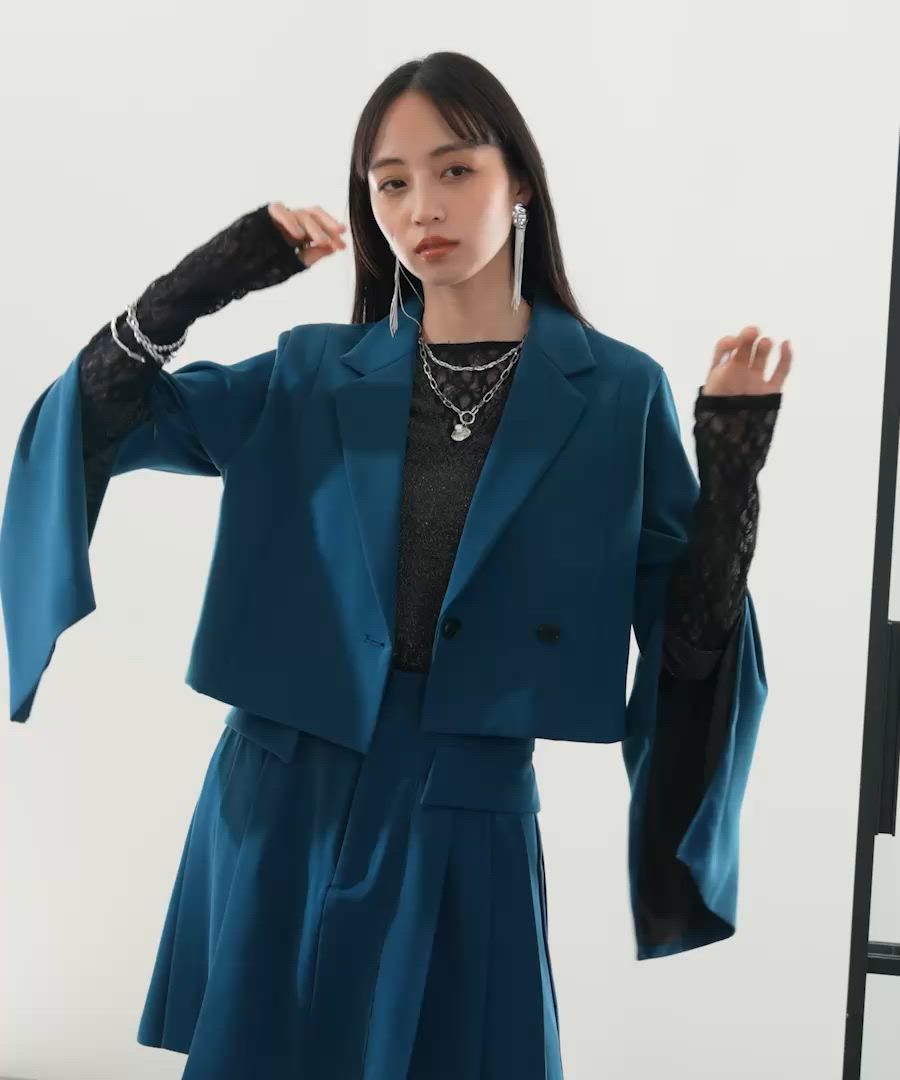 トロミソデアキショートジャケット(HARE)（テーラードジャケット