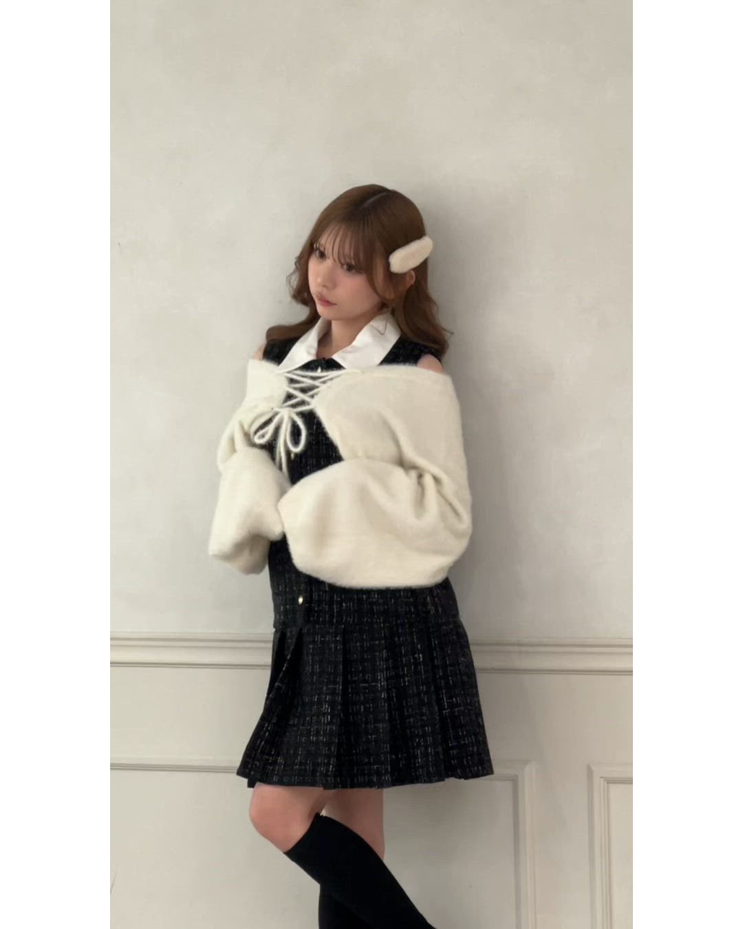 ♡*様 merruny 2wayショートボレロ　S 2WAYショートボレロ（カーディガン/ボレロ）｜apres jour（アプレ