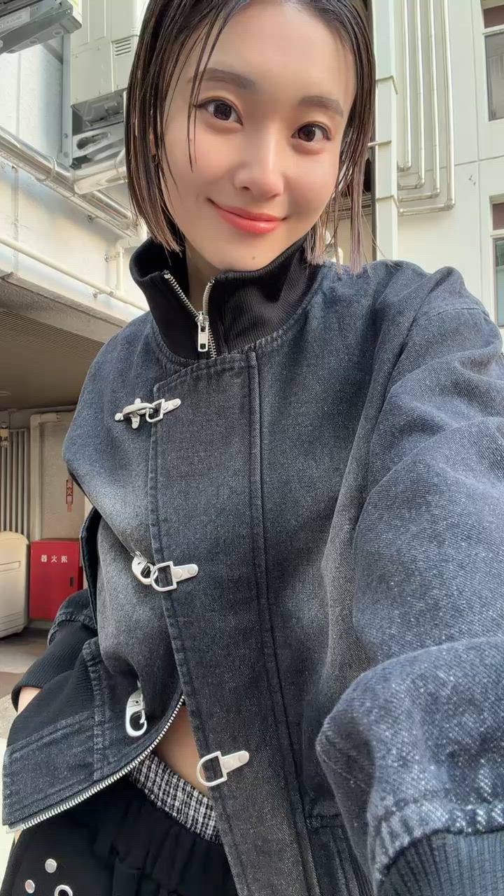 ファイヤーマンショートブルゾン(フェイクレザー/デニム)（ブルゾン