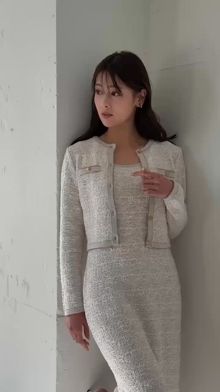 Spring Tweed Dress Set（ワンピース）｜Her lip to（ハーリップトゥー