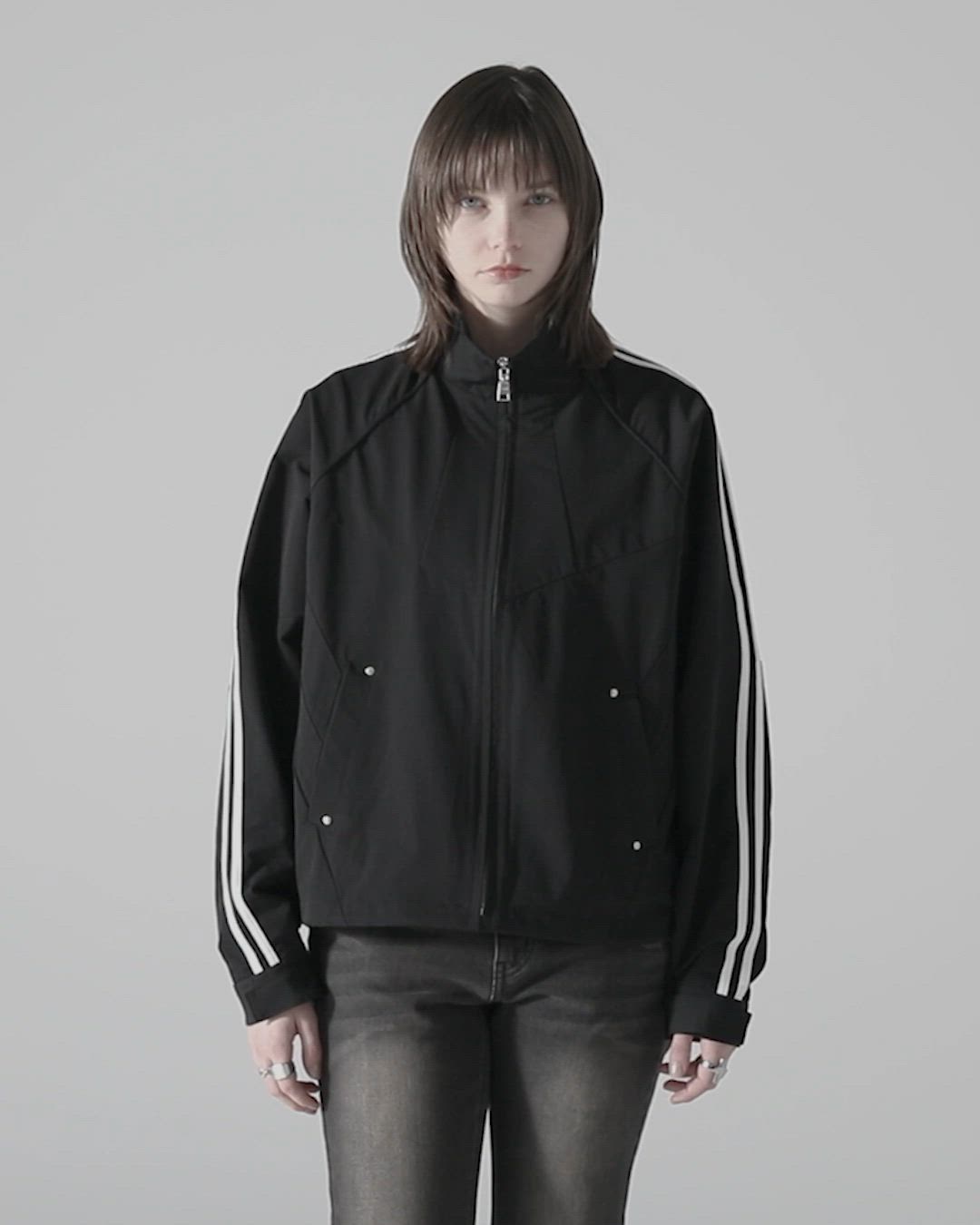 Theory / ナイロンジャケット Theory FL Track JKT.Paper N Black at Amazon Men's Clothing store