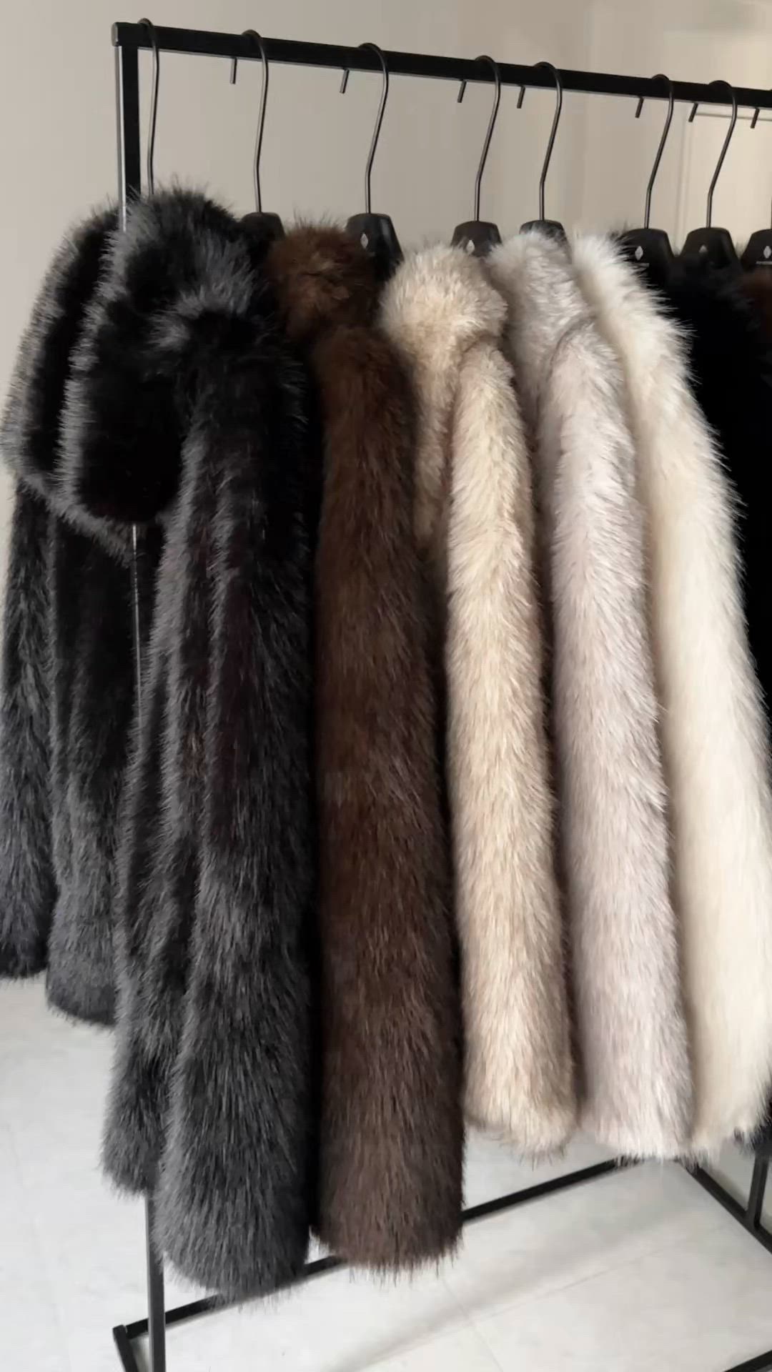 meemselect フェイクファーボリュームミドルコート フェイクファーボリュームミドルコート ／ fake fur volume middle coat