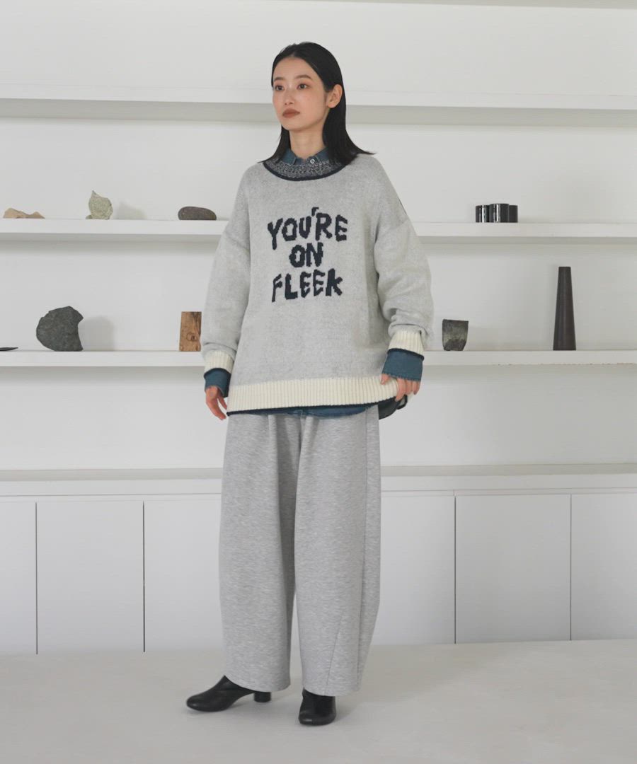 セール】ロゴモールジャガードニットプルオーバー / 602318（ニット