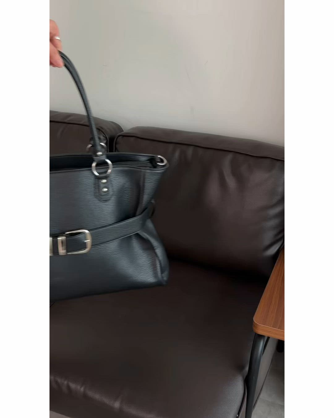 BELTED DESIGN 2WAY BAG/ベルテッドデザイン2WAYバッグ（トートバッグ 