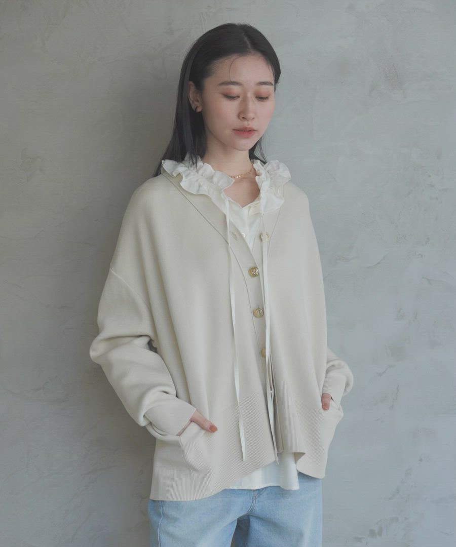 スポンディッシュVカーディガン（カーディガン/ボレロ）｜A part by