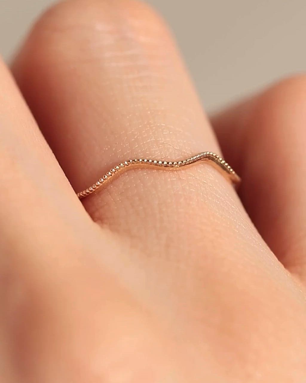 K10 layer ring 波ミル（リング）｜NOIR DE POUPEE（ノワールドプーペ