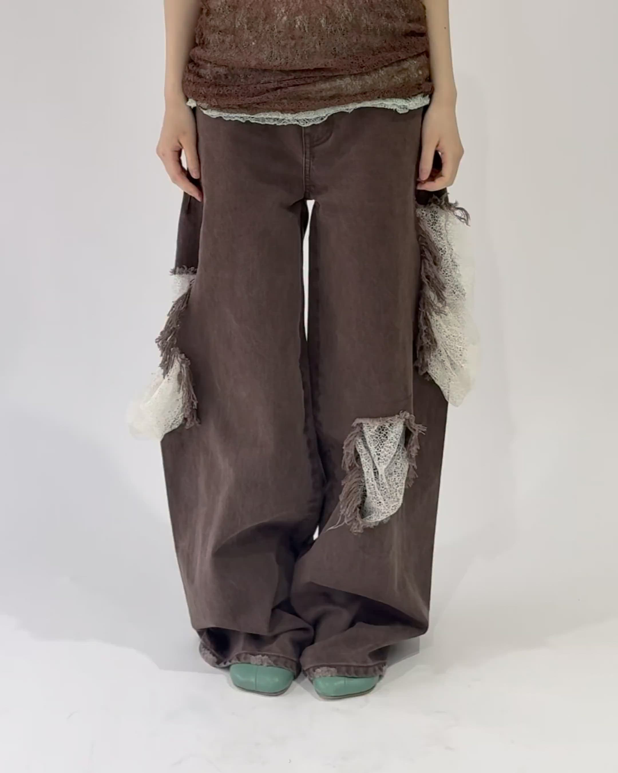 igi HIDDEN LACE CLASH DENIM レースクラッシュデニム HIDDEN LACE CLASH DENIM / レースクラッシュデニム（デニムパンツ