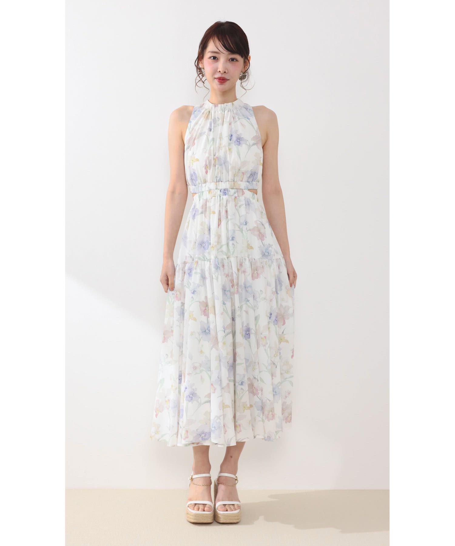 AKB48 伊藤百花さん着用・女神ワンピース】ホルターネックギャザー