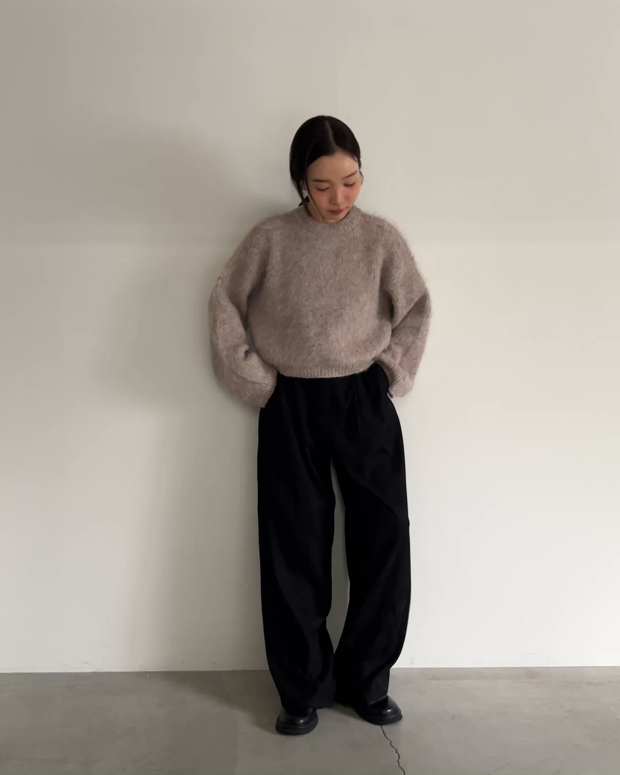 セール】ヘアリーショートニット（ニット/セーター）｜select MOCA by