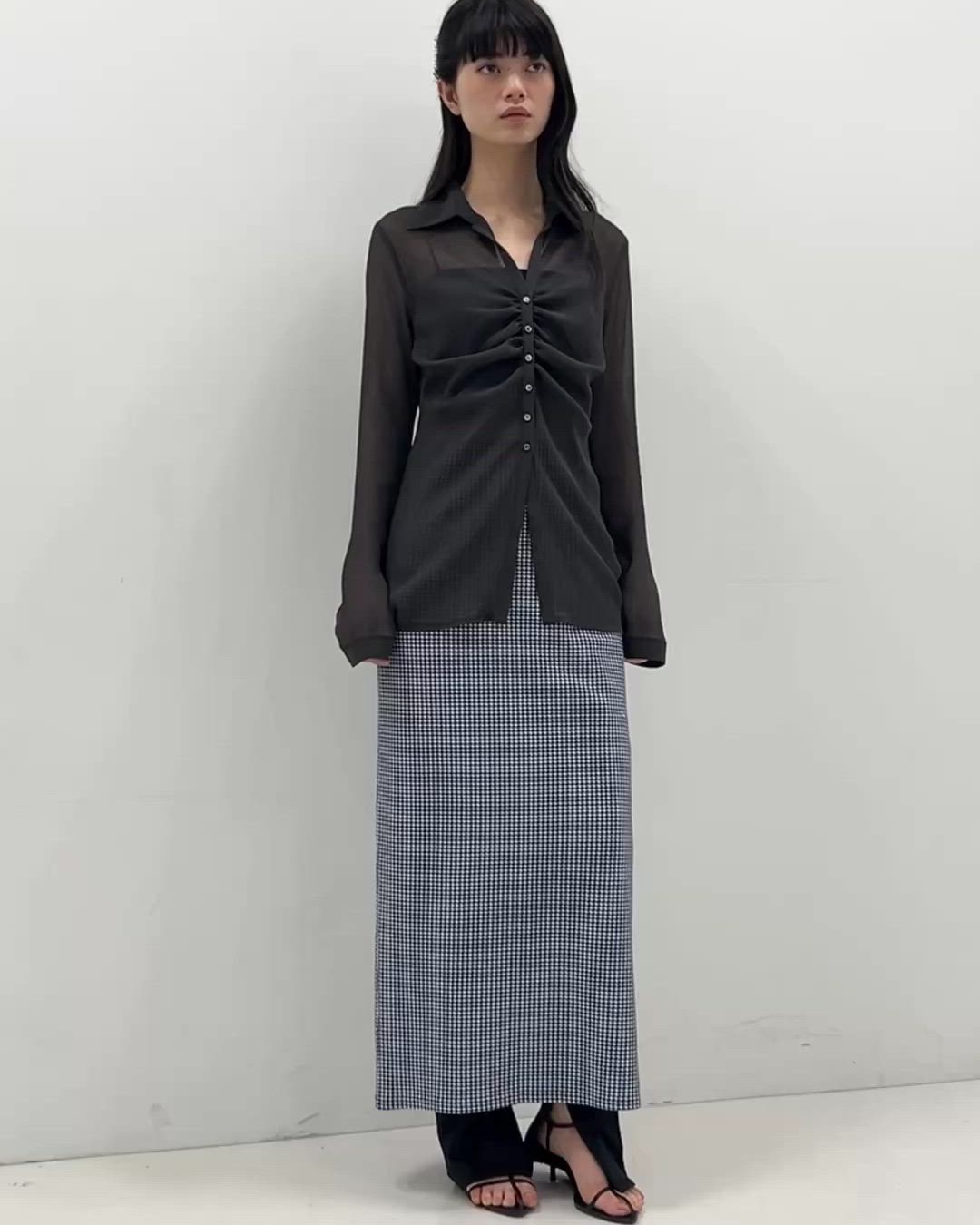 セール】thin gather shirts（シャツ/ブラウス）｜CODE A（コードエー